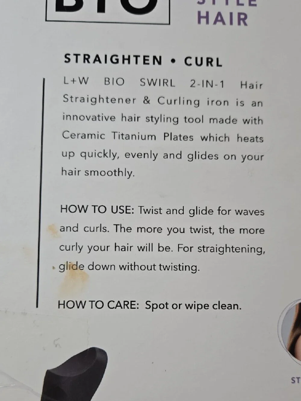N/A swirl hair